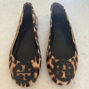 Tory Burch Leopard Ballet Flat, Size 6